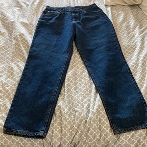 NWT size 14p women’s Lee Mom Jeans dark stone petite